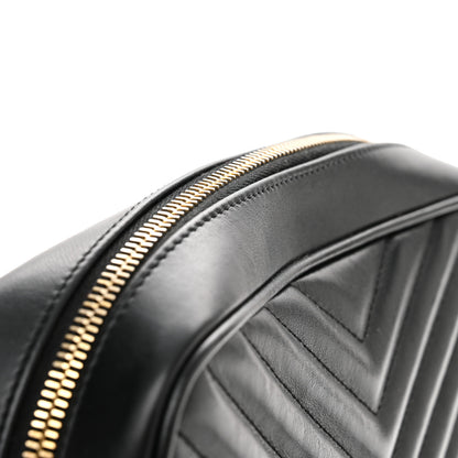 Saint Laurent Calfskin Matelasse Monogram Lou Camera Bag Black 12 of 13