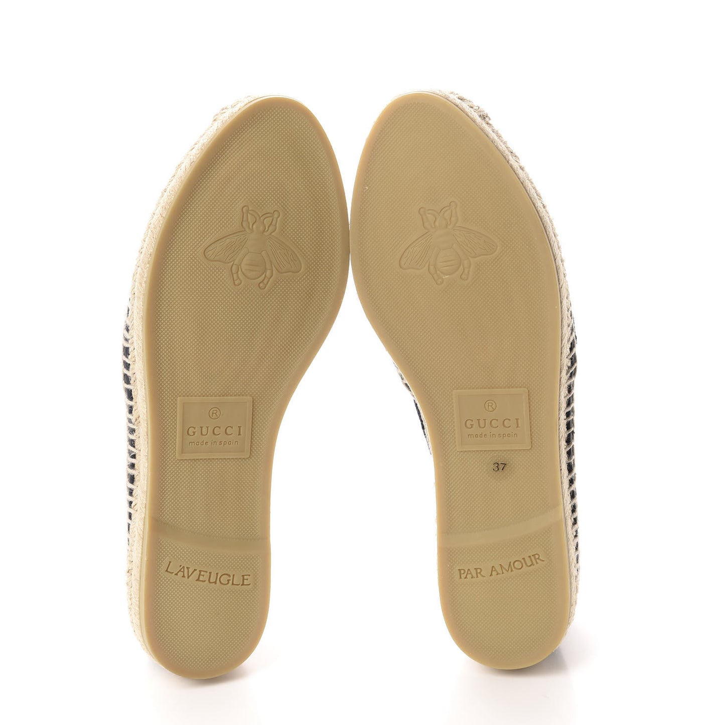 Terry Cloth GG Monogram Espadrilles 37 Blue Red