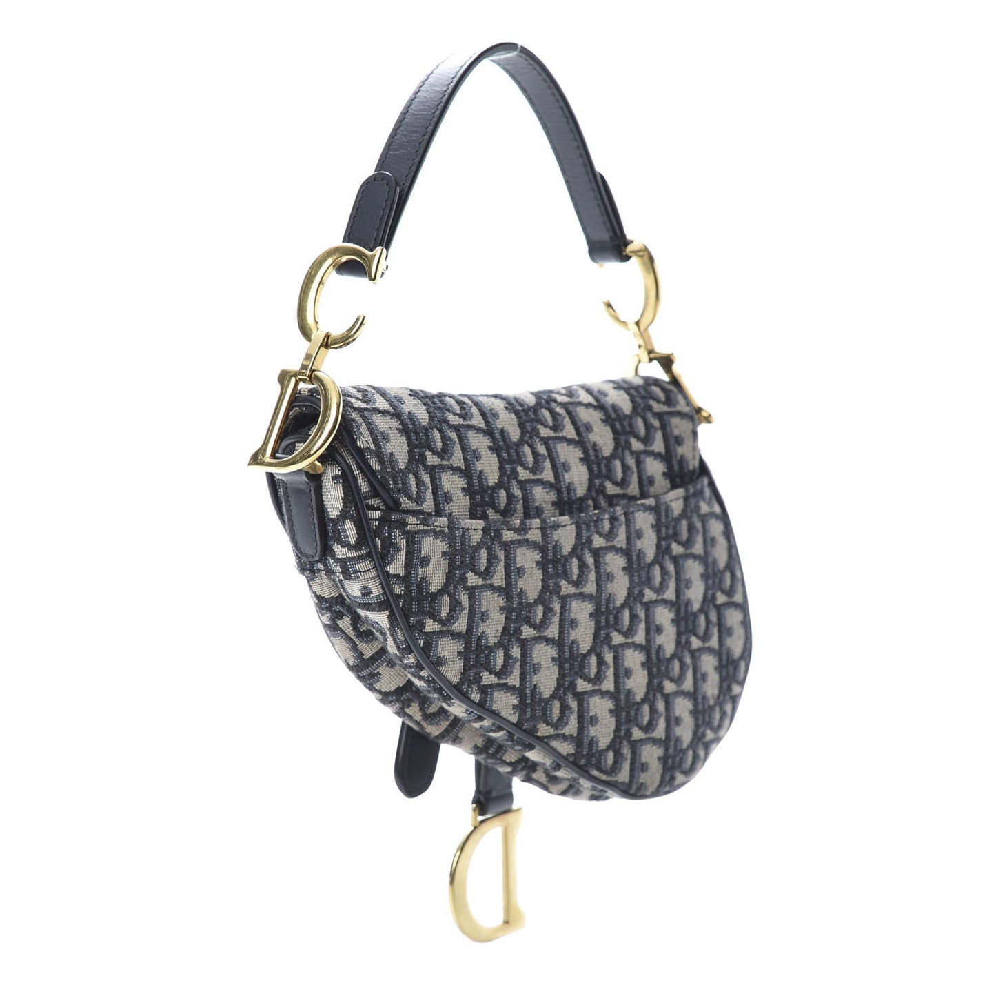 Oblique Mini Saddle Bag Blue