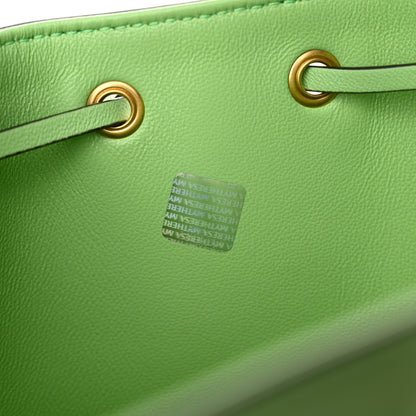 Valentino Garavani Nappa Mini VLogo Signature Chain Bucket Bag Green 7 of 11
