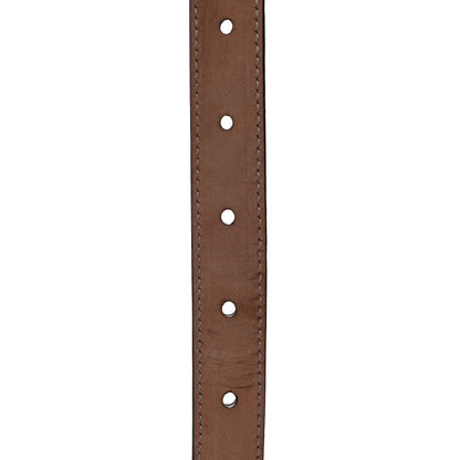Gucci Metallic Calfskin Crystal Interlocking G Belt 100 40 Sasso 5 of 6