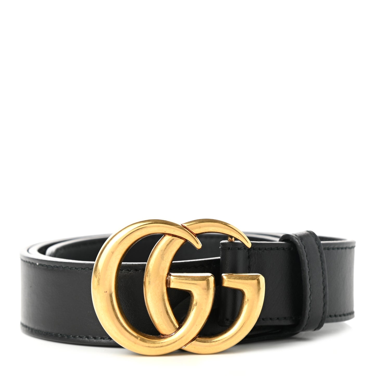 Calfskin Double G 30mm Belt 80 32 Black