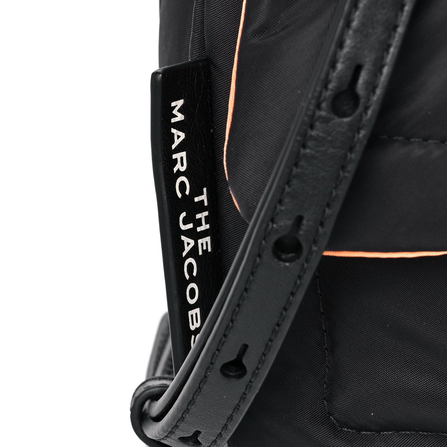 Marc Jacobs Lambskin The Pillow Bag Black Orange 9 of 13
