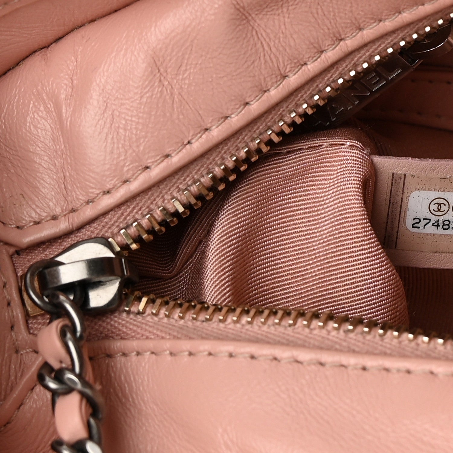 Chanel Aged Calfskin Quilted Small Gabrielle Hobo Pink 7 of 16