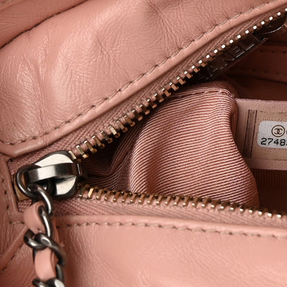 Chanel Aged Calfskin Quilted Small Gabrielle Hobo Pink 7 of 16