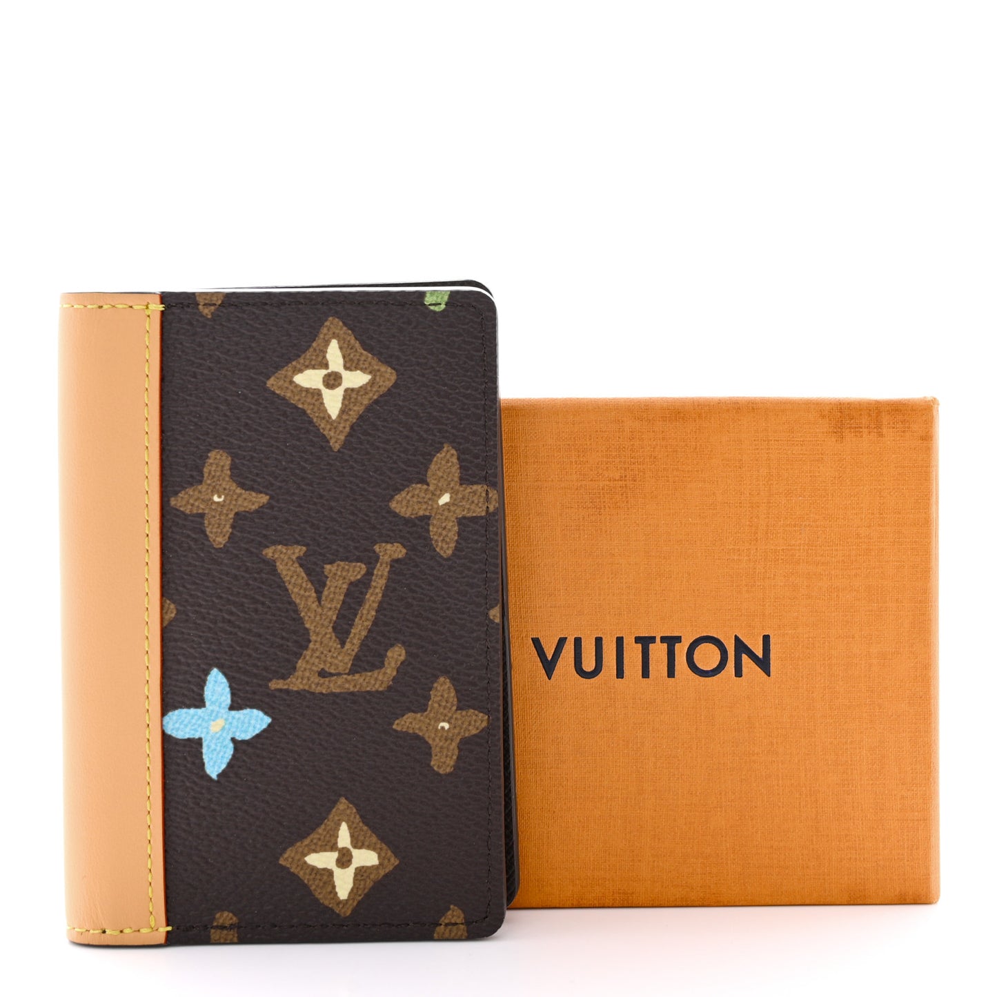 Monogram Craggy Pocket Organizer Chocolate