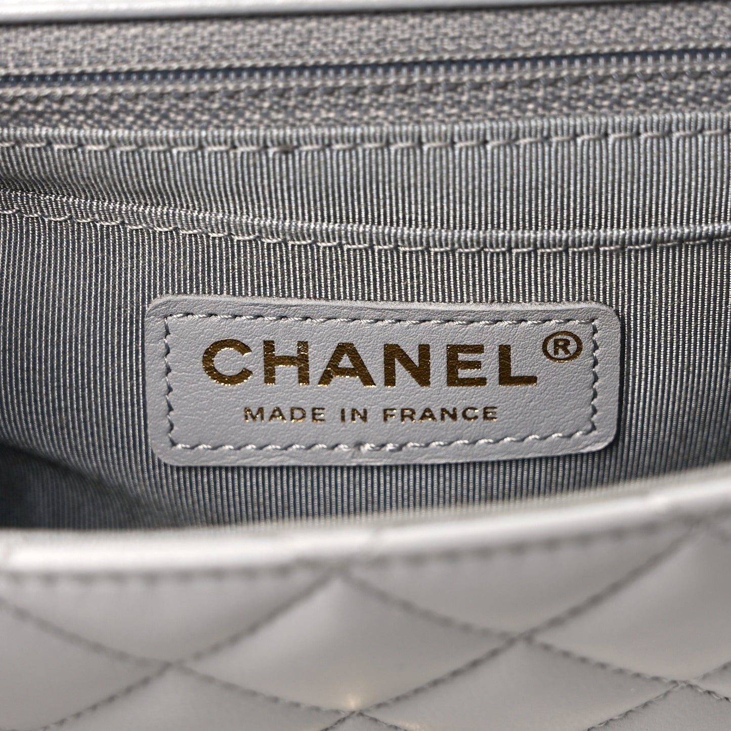Calfskin Quilted Bolero De Chanel Flap Bag Grey