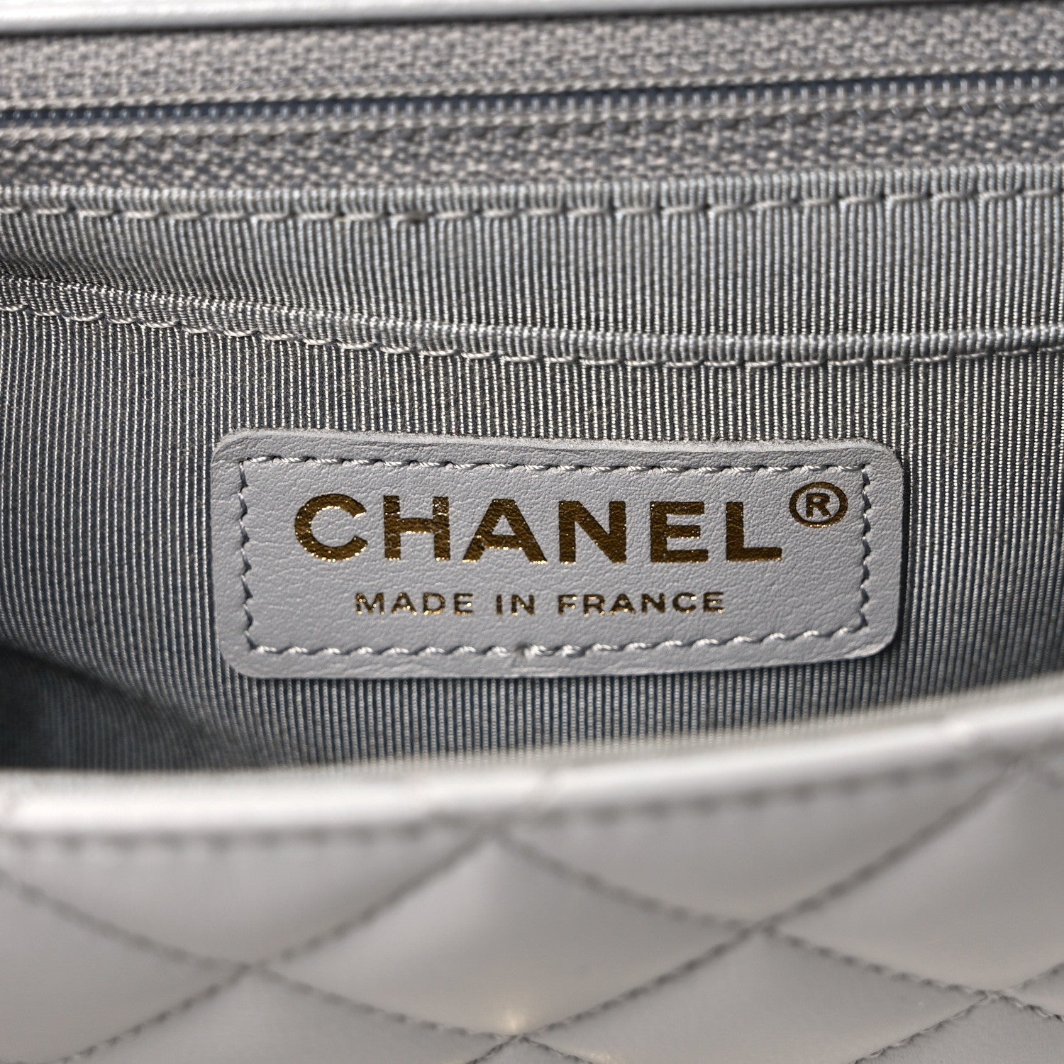 Chanel Calfskin Quilted Bolero De Chanel Flap Bag Grey 6 of 9