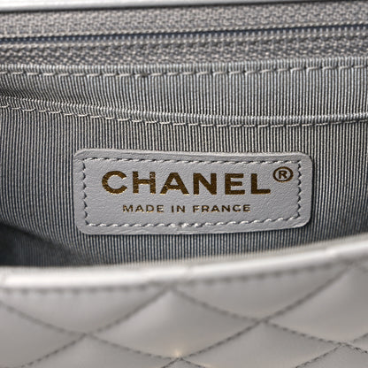 Chanel Calfskin Quilted Bolero De Chanel Flap Bag Grey 6 of 9