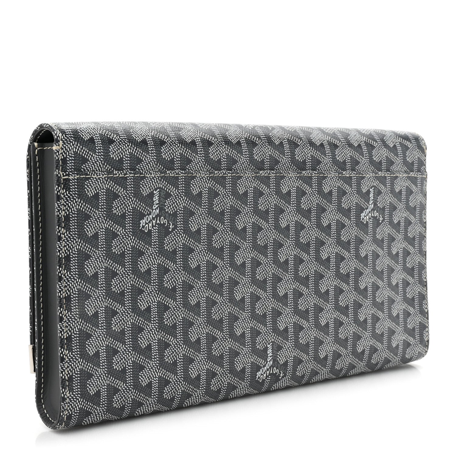 Goyard Goyardine Monte Carlo Bois Clutch Grey 3 of 11