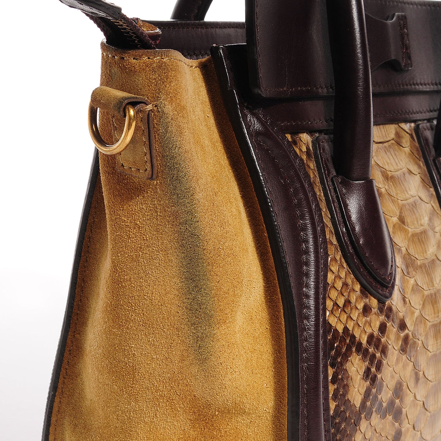 Python Suede Nano Tri-Color Luggage