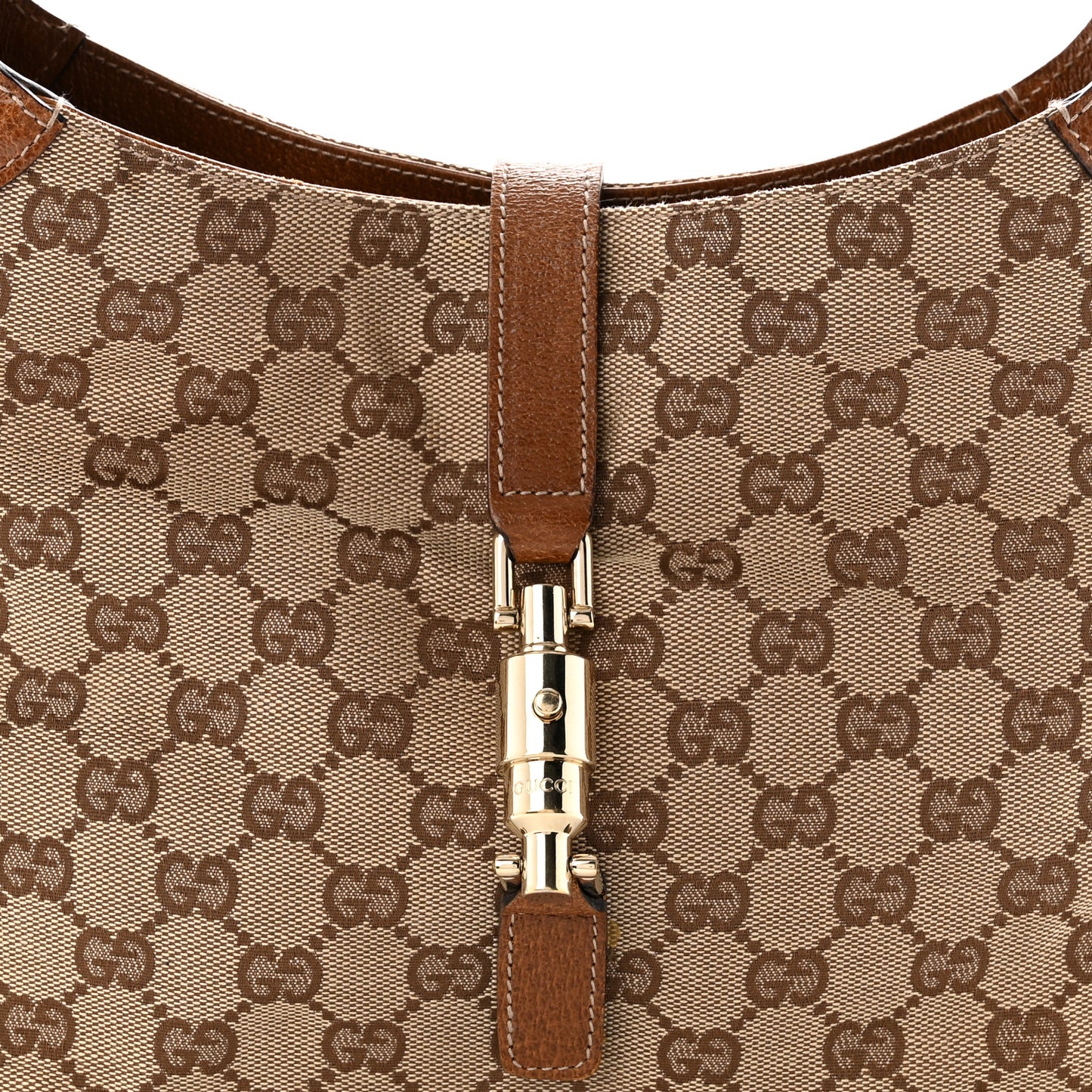 Monogram Piston Lock Jackie O Hobo Tan
