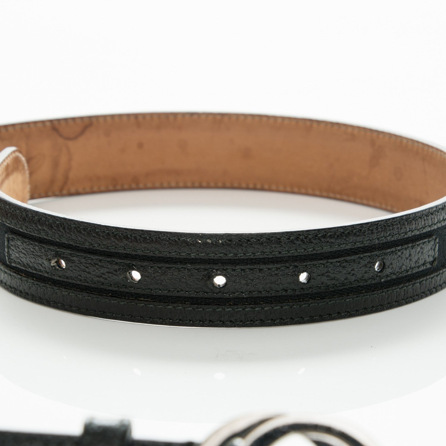 Gucci Monogram Interlocking G Belt 80 32 Black 5 of 7