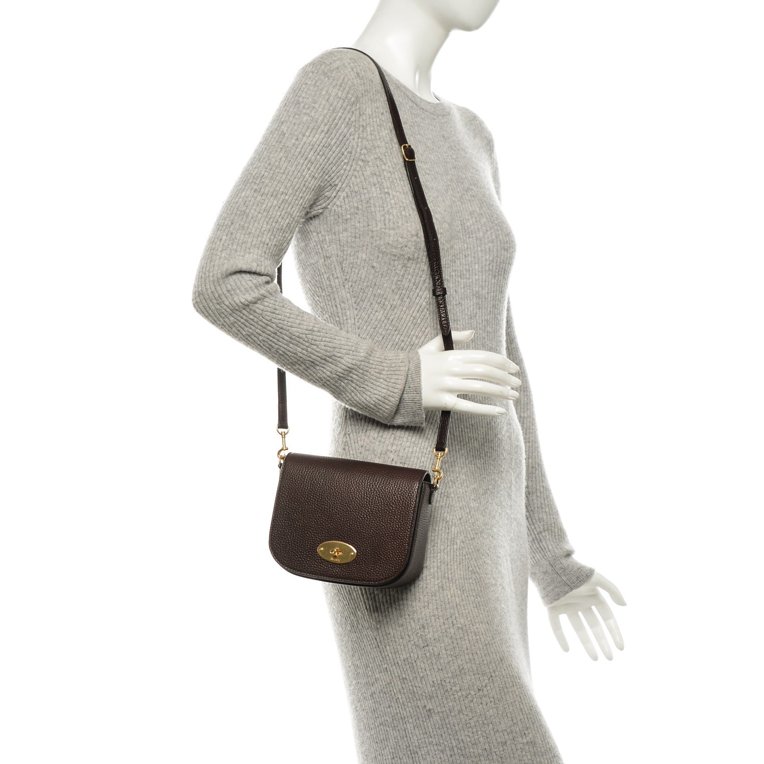 Mulberry Natural Grained Leather Small Darley Satchel Oxblood 2 of 7