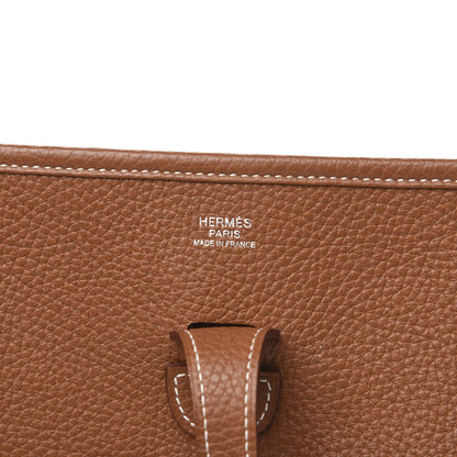 Hermes Taurillon Clemence Evelyne III PM Gold 5 of 10