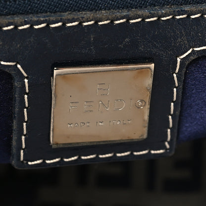 Fendi Zucchino Tote Navy Blue 6 of 10