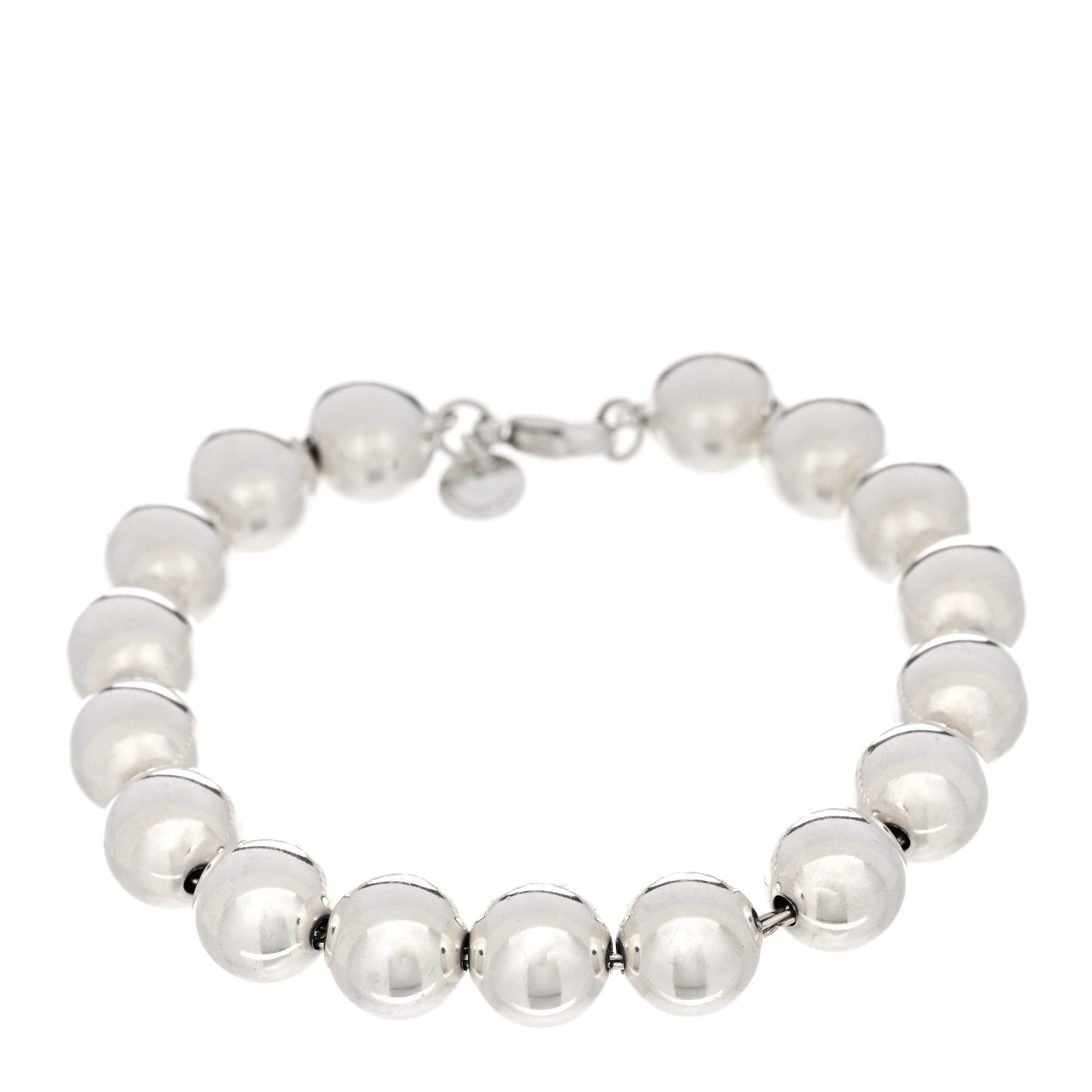Tiffany Sterling Silver 10mm Hardwear Ball Bracelet 1 of 3