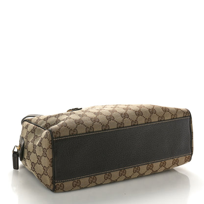 Gucci Monogram Small Charmy Boston Dark Brown 4 of 10