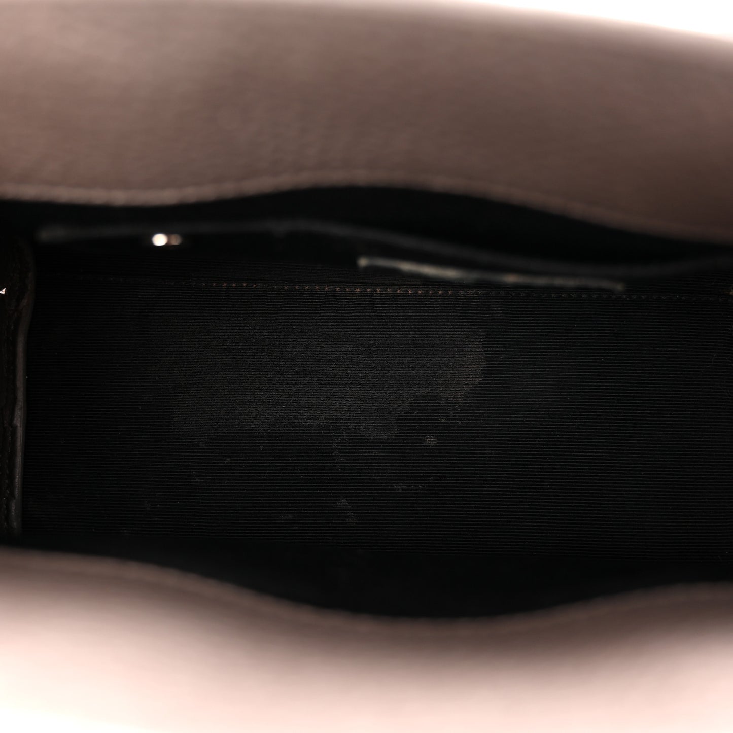 Grained Calfskin Baby Sac De Jour Fog