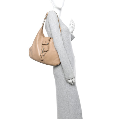 Burberry Calfskin Hillgate Hobo Beige 2 of 14