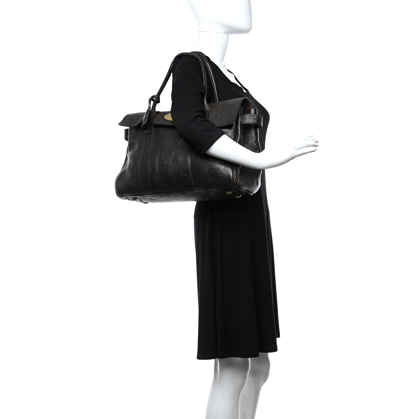 Classic Grain Calfskin Bayswater Chocolate