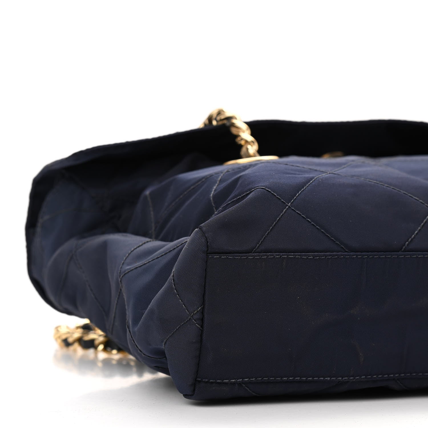 Prada Nylon Tessuto Impuntu Quilted Flap Shoulder Bag Blue 4 of 10