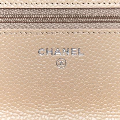 Chanel Caviar Quilted Wallet On Chain WOC Beige 6 of 14