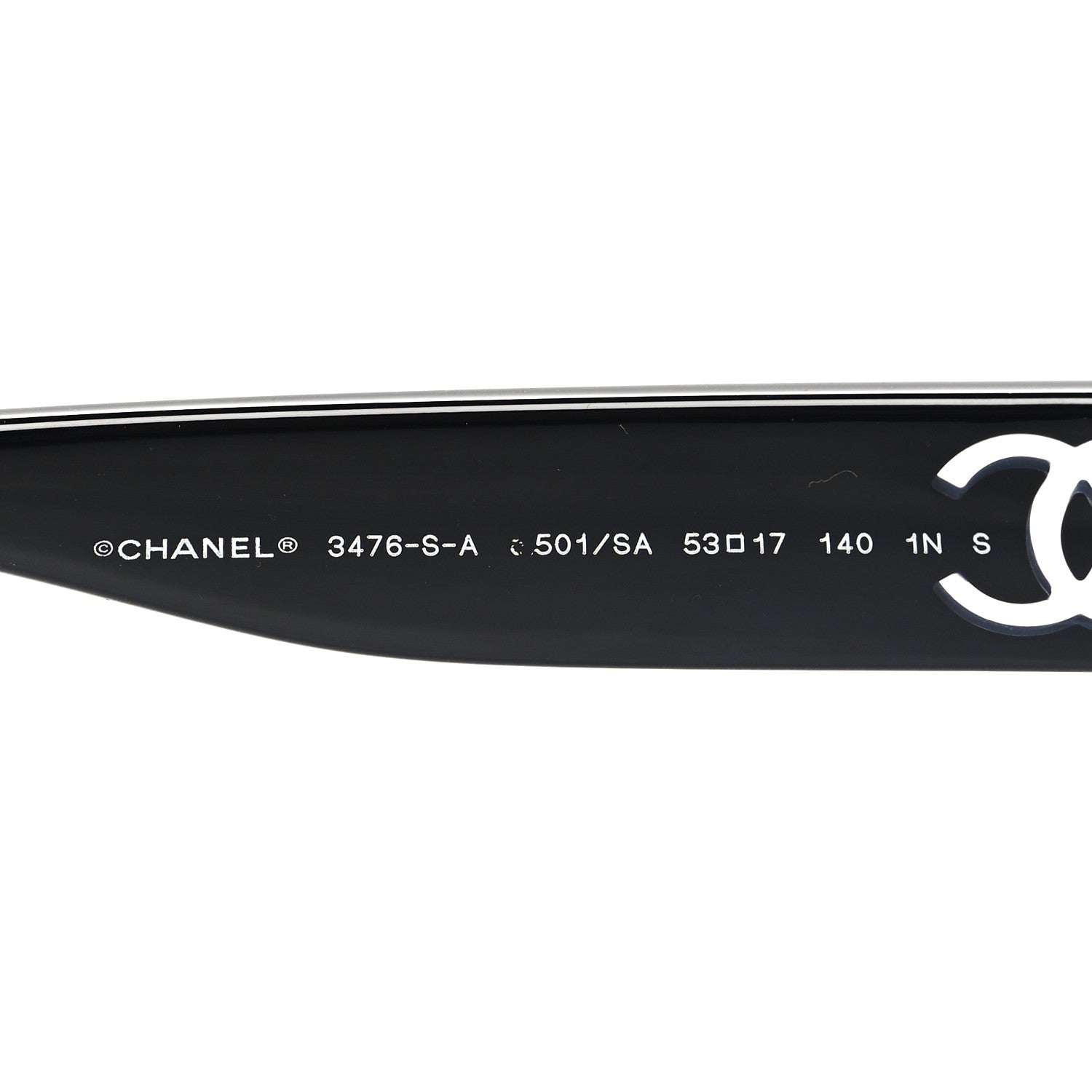 Chanel Acetate Eyeglasses 3476-S-A Black 5 of 7