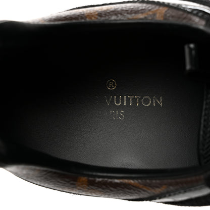 Louis Vuitton Suede Monogram Run Away Sneakers 39 Black 7 of 8