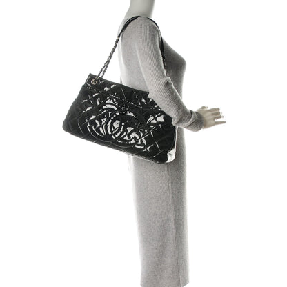 Chanel Patent Quilted Timeless CC Soft Tote Black 2 of 9