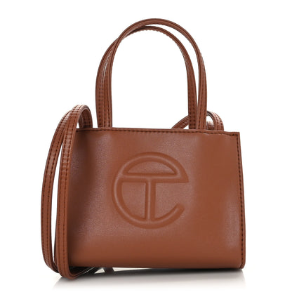 Telfar Vegan Leather Small Shopping Bag Tan 1 of 8
