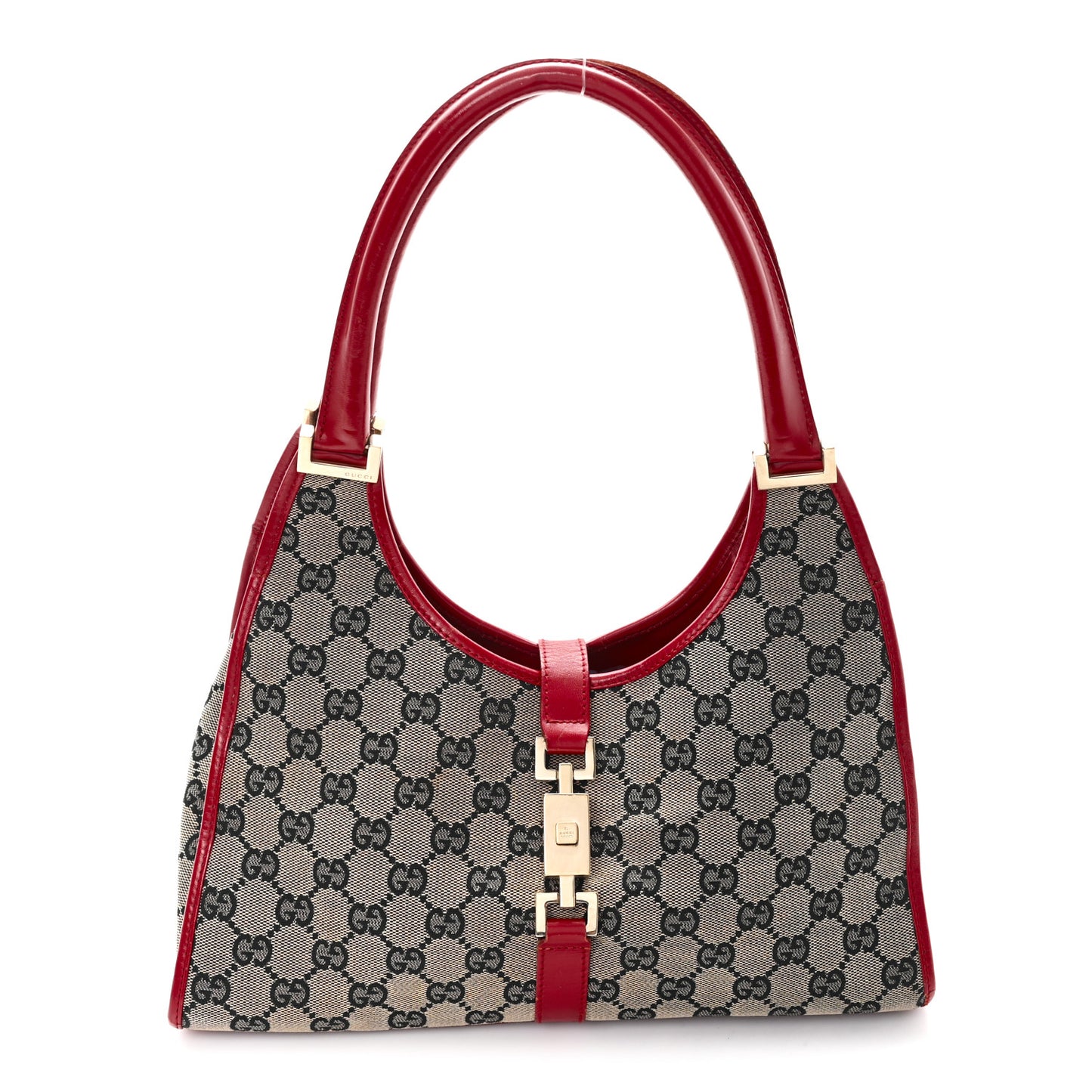 Monogram Small Bardot Bag Navy Red