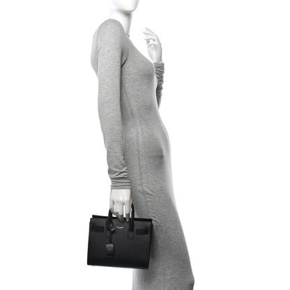 Saint Laurent Grain De Poudre Nano Sac De Jour Black 2 of 12