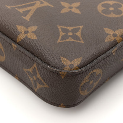 Louis Vuitton Monogram Pochette Felicie Chain Wallet Fuchsia 18 of 19