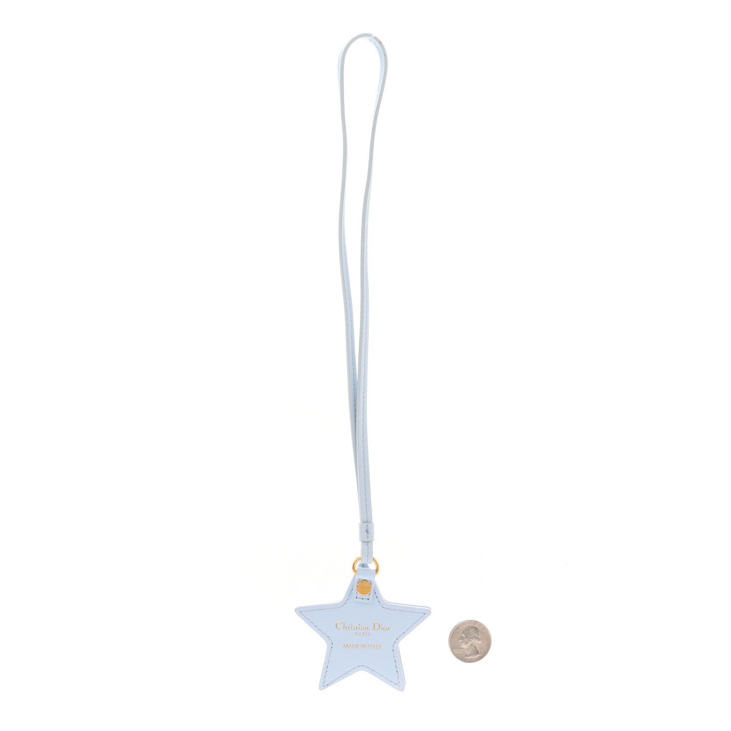 Christian Dior Lambskin Cannage Star Charm Mirror Blue 1863808