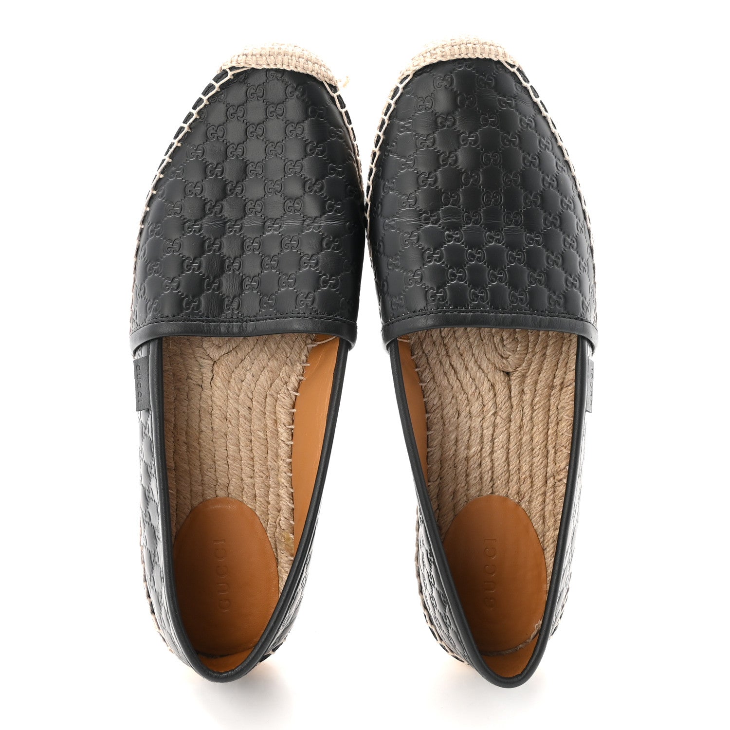 Gucci Microguccissima Signature Espadrilles 38.5 Black 2 of 9