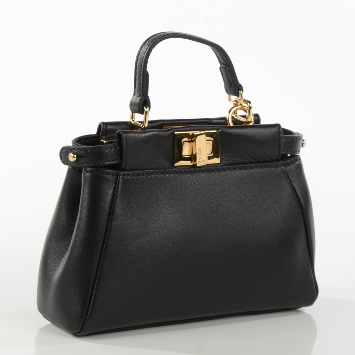 Nappa Micro Peekaboo Iconic Satchel Black