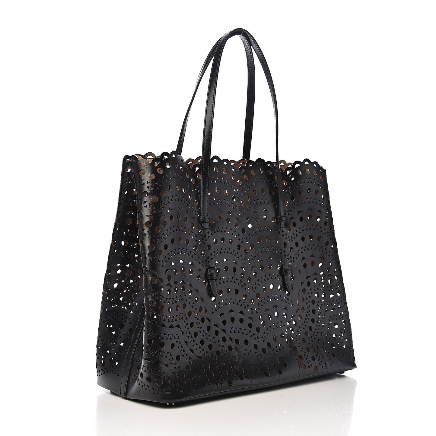 Lux Calfskin Vienne Wave 32 Bag Black