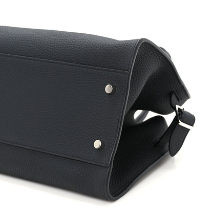 The Row Matte Grained Calfskin Margaux Shoulder 12 Black 8 of 9