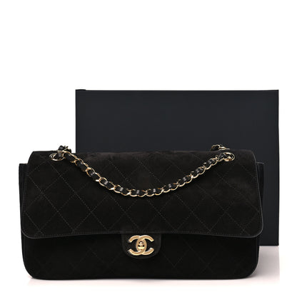 Chanel Suede Calfskin Small Souplissimo Maxi Flap Black 11 of 11