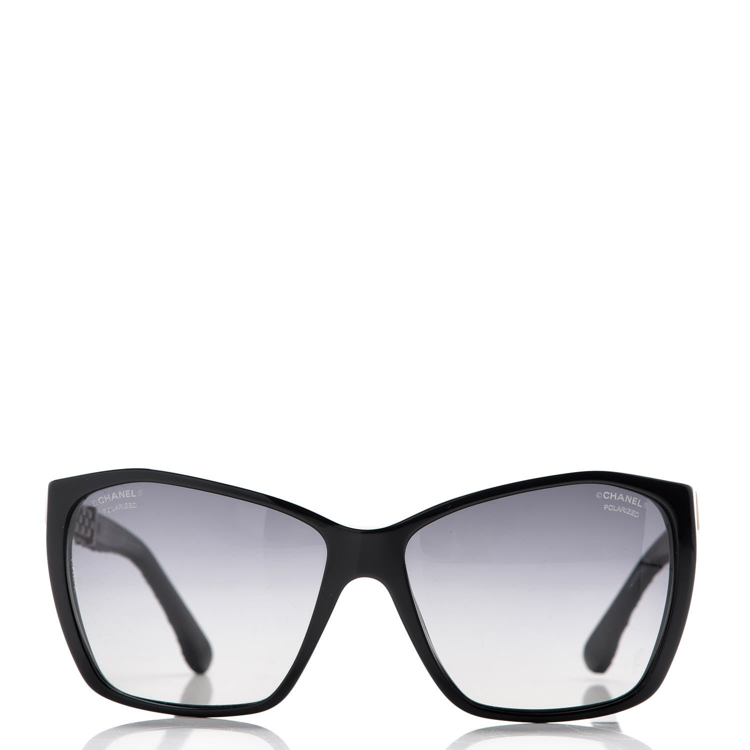 Chanel Lambskin Quilted Reissue Polarized Sunglasses 5327-Q Black 2 of 8