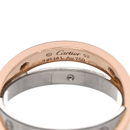 Cartier 18K Pink White Gold 6 Diamond LOVE Ring  52 6 4 of 4