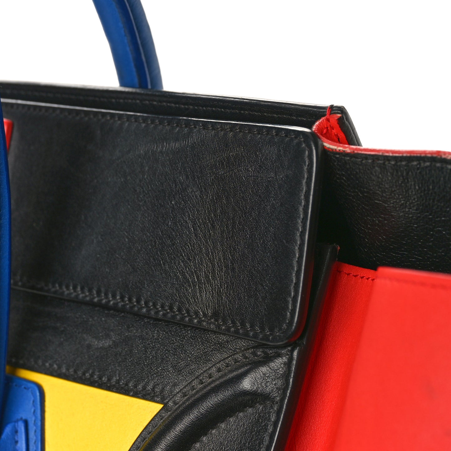 Smooth Calfskin Mini Tri-Color Luggage Sunflower