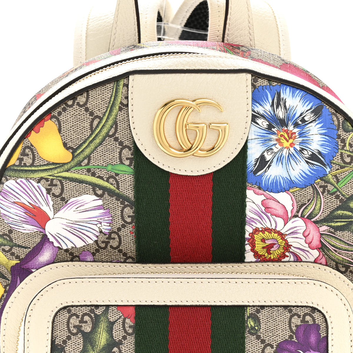 Gucci GG Supreme Monogram Flora Web Small Ophidia Day  display picture 1