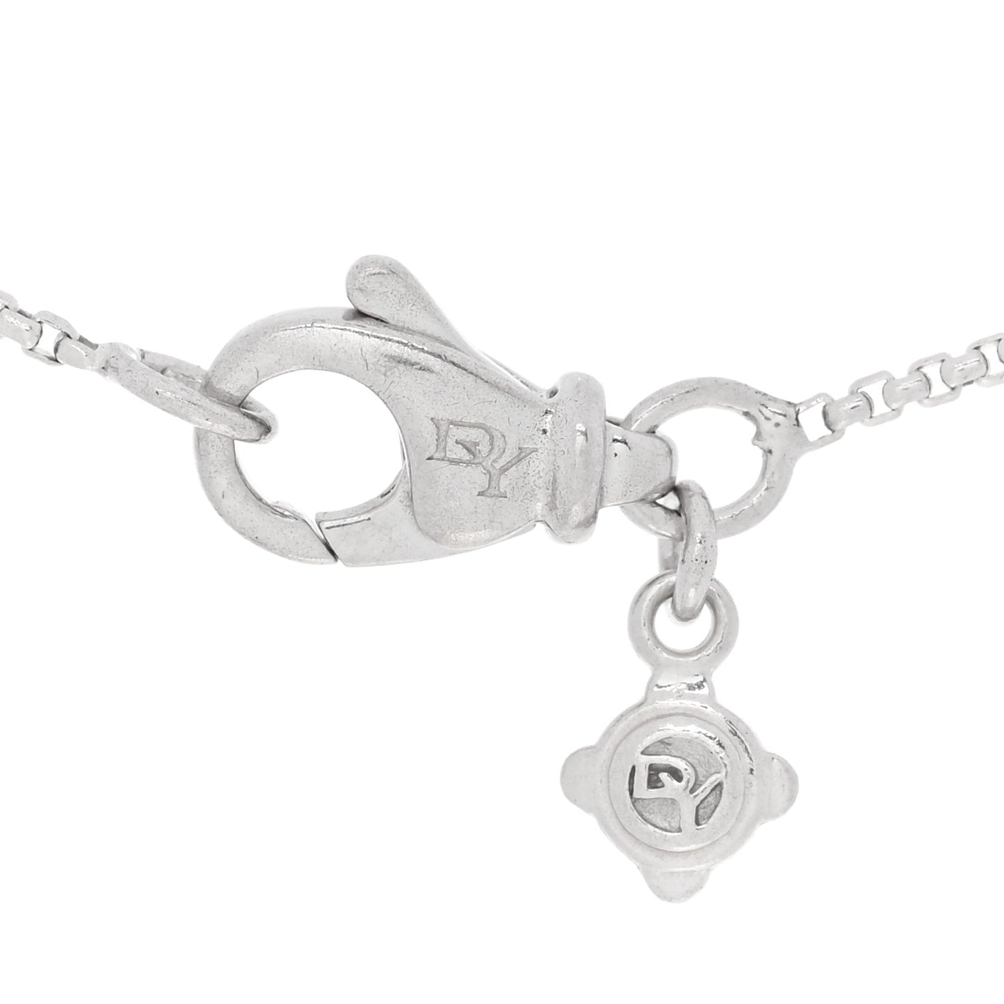 Sterling Silver Diamond 13mm Infinity Pendant Necklace