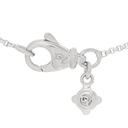 David Yurman Sterling Silver Diamond 13mm Infinity Pendant Necklace 3 of 4