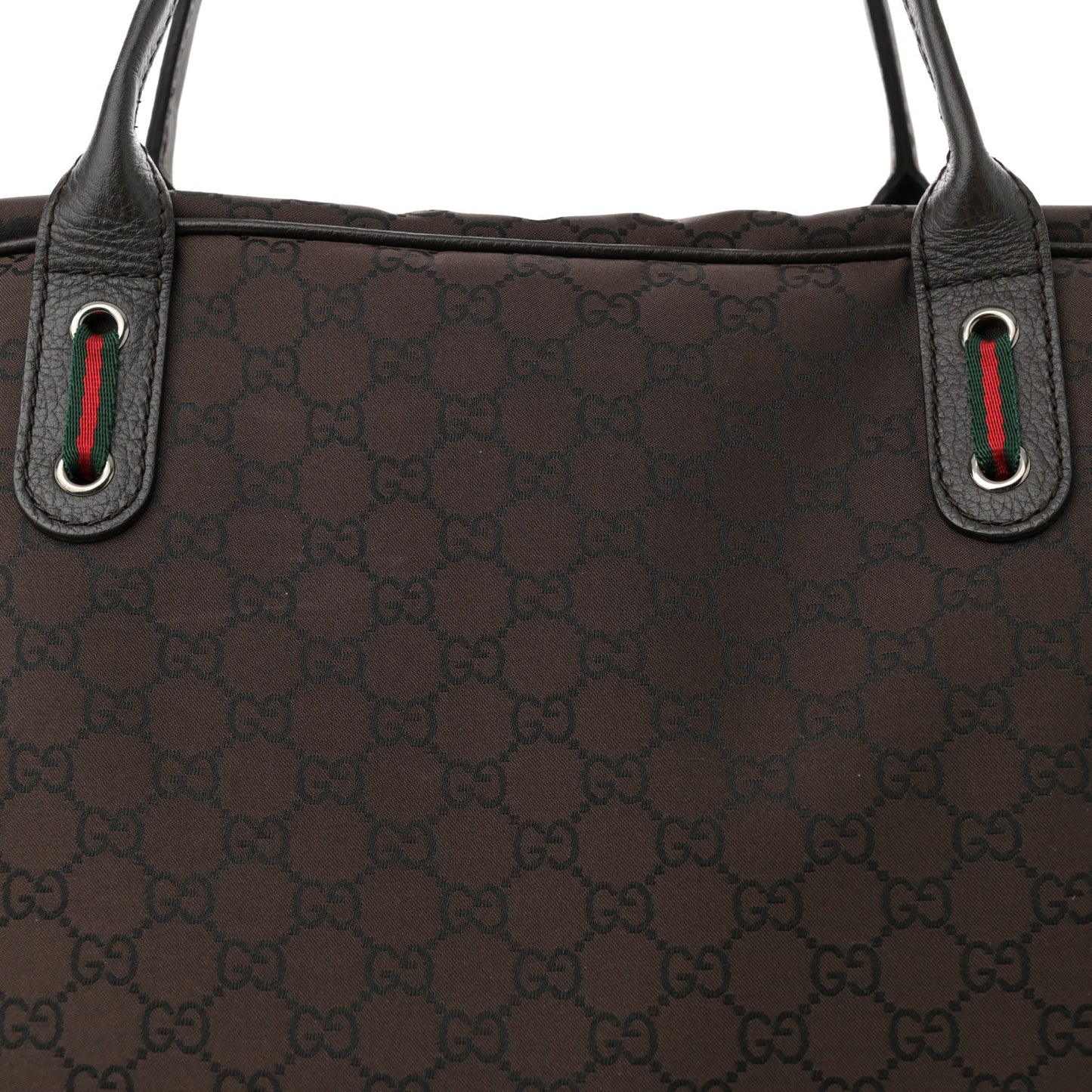 Nylon Monogram Large Princy Duffle Bag Dark Brown