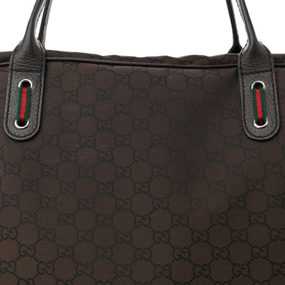 Gucci Nylon Monogram Large Princy Duffle Bag Dark Brown 8 of 12
