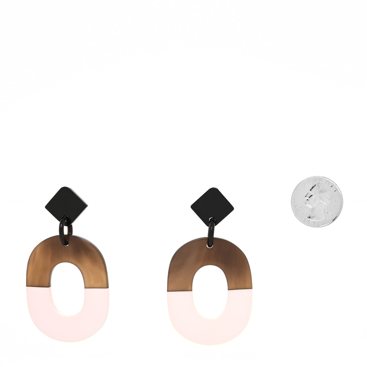 Buffalo Horn Lacquered Wood Isthme Earrings