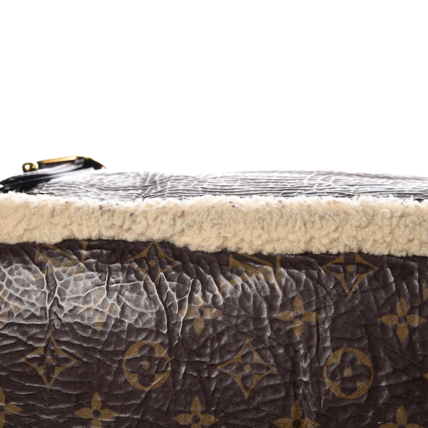 Patent Monogram Shearling Sac Thunder